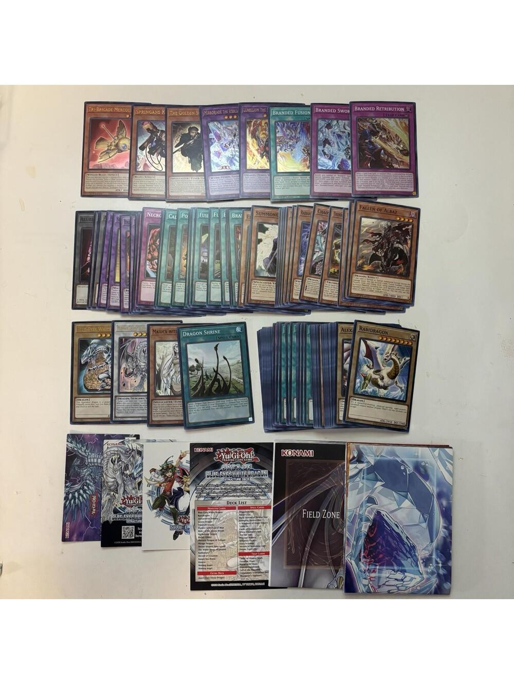 Yu-Gi-Oh Saga of Blue-Eyes White Dragon Structure Deck + Branded Albaz Lot 2022